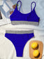 Scoop Neck Spaghetti Strap Two-Piece Swim Set