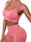 Cutout Scoop Neck Tank and Shorts Active Set